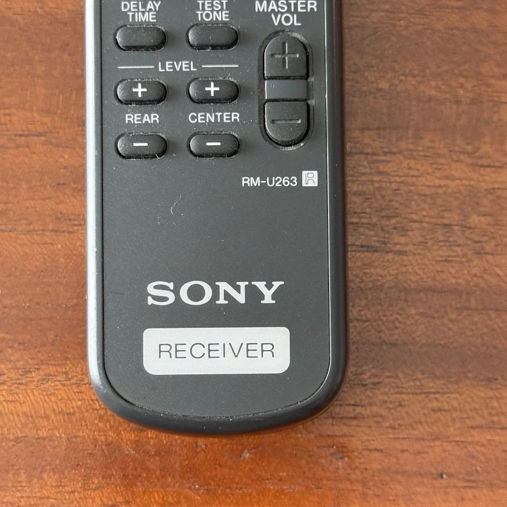 Genuine SONY Receiver Remote RM-U263 A/V Remote Control Replacement OEM Black